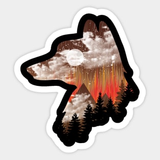 Fall Fox Sticker